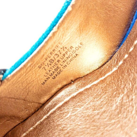 BCBGeneration Blue Colorblock Suede Perries Pumps Heels Sz 7.5B - Picture 11 of 12